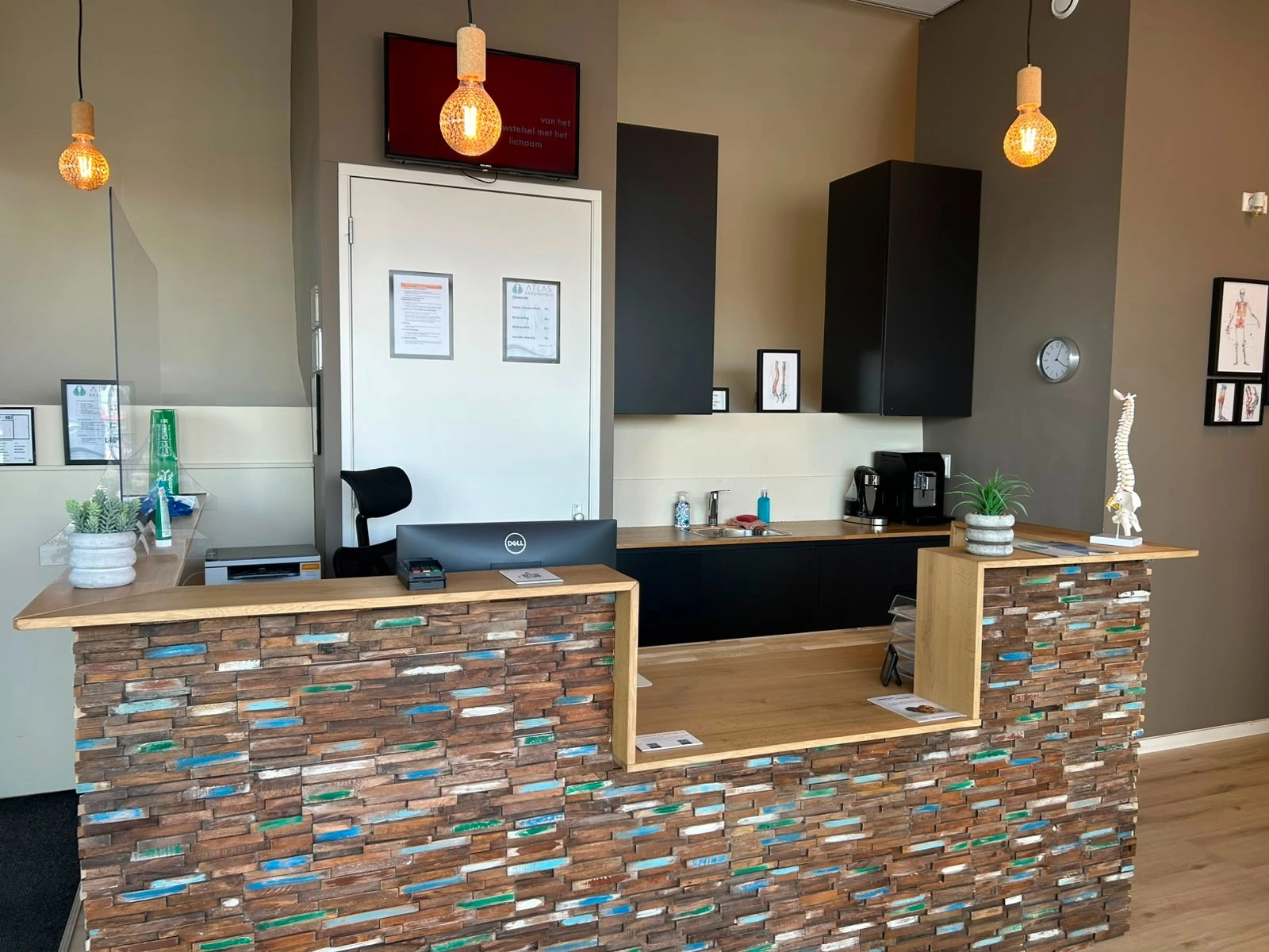Receptie van Atlas Gezondheid Chiropractie Utrecht Leidsche Rijn