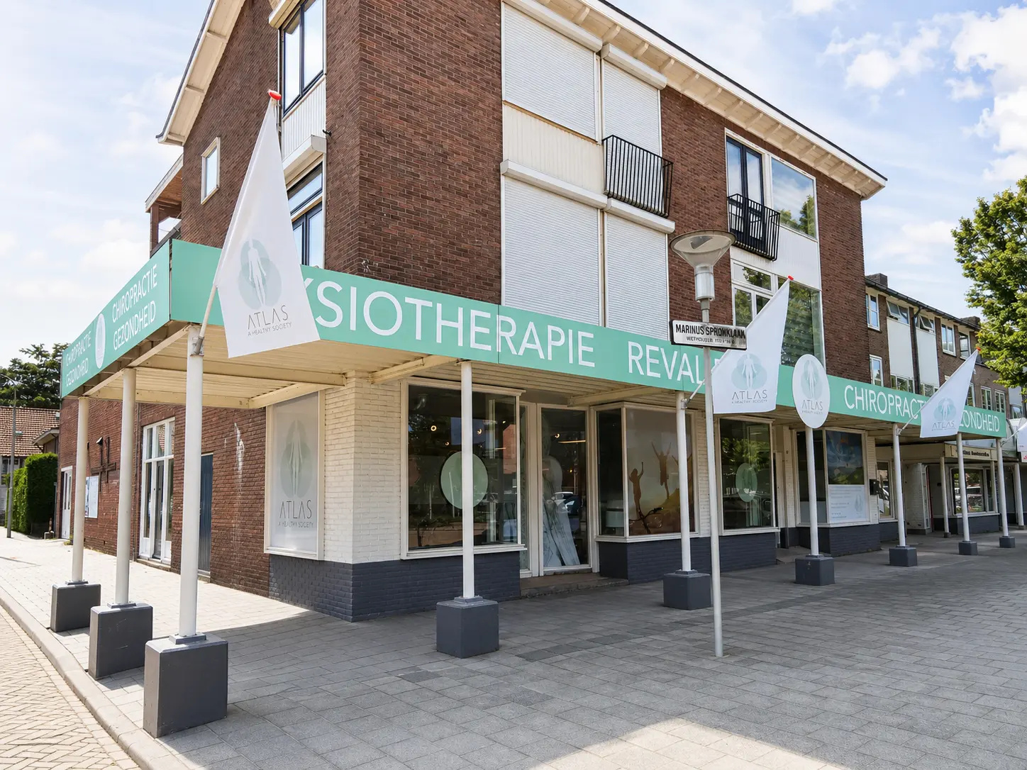 Buitenzijde van de Atlas Chiropractie-praktijk in Gorinchem